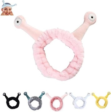 Повязка на голову в виде улитки, повязка на голову для макияжа в виде улитки, пушистая повязка на голову в виде улитки