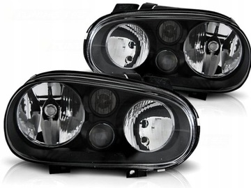 ЛАМПЫ VW GOLF 4 98-04 GTI LOOK H7 H7 H3 DEPO ЧЕРНЫЕ