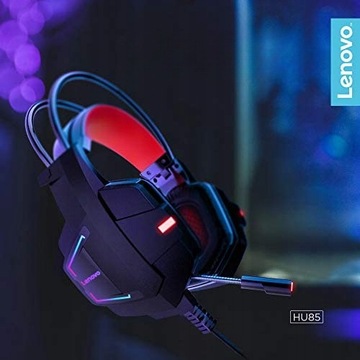 Накладные наушники GAMING LED RGB для компьютерных геймеров с USB-микрофоном