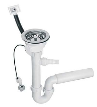 MCALPINE Syfon zlewozmywakowy rurowy HC7/PUFS113R-CP