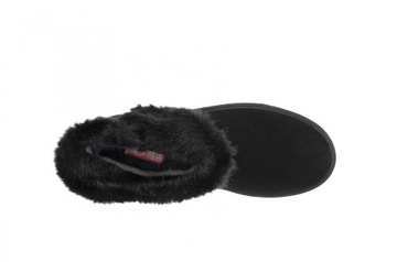 Rieker czarne buty botki damskie skóra naturalna nubuk zimowe ocieplane 38