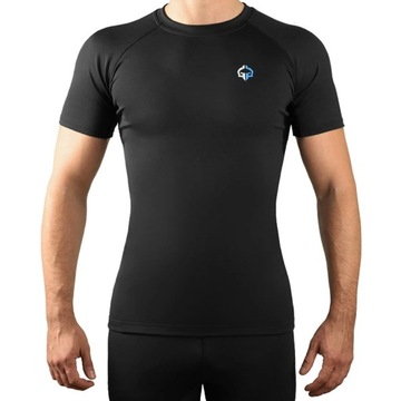 Ground Game Rashguard Essential Krótki Rękaw Czarny L