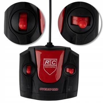 SAMOCHÓD WYŚCIGOWY RC ZDALNIE STEROWANY NA PILOTA KABRIOLET ŚWIECĄ ŚWIATŁA