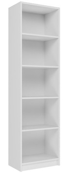 REGAŁ LEMARI R50 NA KSIĄŻKI SALON 50CM - BIEL MAT