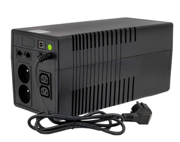 АВАРИЙНЫЙ ИСТОЧНИК ПИТАНИЯ LCD 1000VA 600W 2X7AH + ПРОГРАММА