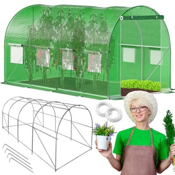 САДОВАЯ ФОЛЬГА ТУННЕЛЬ ТЕПЛИЦА 4,5х2х2м ФОЛЬГА 9м2 UV-4 ПРЕМИУМ ФОЛЬГА