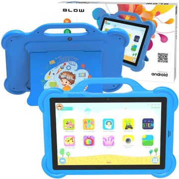 TABLET DLA DZIECI 10'' 4G WIFI 4GB/64GB GRY EDUKACYJNE APARAT + ETUI NIEBIE