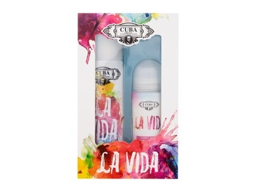 CUBA ZESTAW WOMAN LA VIDA 2SZT(EDP 100ML+ROLLON50ML)