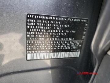 Volkswagen Tiguan II 2021 Volkswagen Tiguan 2021 r., 2,0L SE 4x4 2.0 Benzyna 184KM, zdjęcie 11