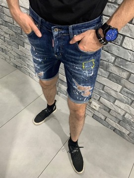 DSQUARED2 48 krótkie spodenki D2 jeansowe EU30 D2