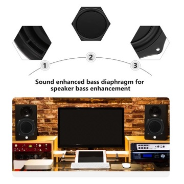 Автомобильный динамик с вибрирующей басовой мембраной