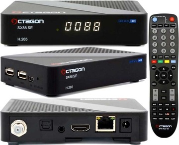 OCTAGON SX88 SE V2 HD S2+IP LINUX IPTV YOUTUBE KRAKÓW
