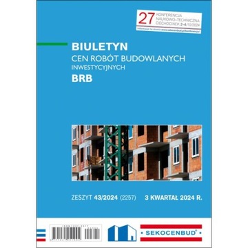 Biuletyn cen robót budowlanych inwestycyjnych Sekocenbud BRB 3 / 2024