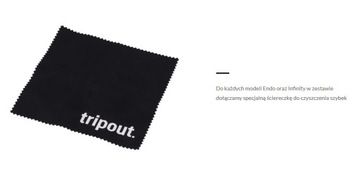 Okulary Rowerowe Tripout Infinity Czarne Sz. Clear