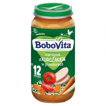 Bobovita Warzywa z kurczakiem w pomidorach 250 g