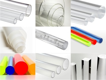 ZATYCZKA do rury z pleksi 40mm/2 ZAŚLEPKA z plexi