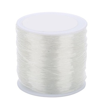 1 рулон прозрачной прочной резинки 100 метров толщиной 0,8 мм.