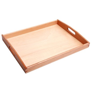 Dzieci Dzieci Drewniana Taca Prostokątna 25x20 cm