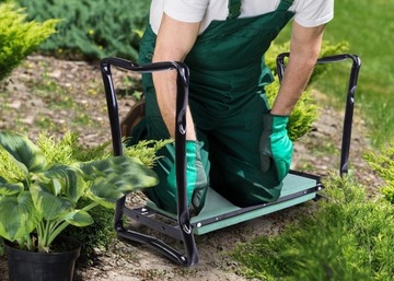 САДОВЫЙ СКЛАДНОЙ ТАБУРЕТ С КАРМАНОМ ДЛЯ ХРАНЕНИЯ УНИВЕРСАЛЬНЫЙ 3в1