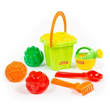 НАБОР ПЕСОЧНОГО ТЕСТА, ВЕДРО, ФОРМЫ, 8 шт.