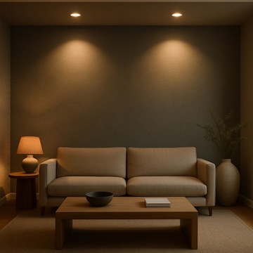 Panel plafon LED podtynkowy okrągły 6W NEUTRALNA