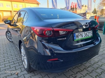 Mazda 3 III Sedan 2.0 SKYACTIV-G 120KM 2014 Mazda 3 III 2.0 120KM nawigacja skóra ksenony alufelgi super stan gwarancja, zdjęcie 7