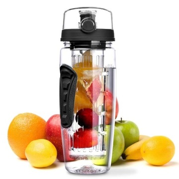 БОЛЬШАЯ Спортивная бутылка для воды Tritan Motivation Bottle для спортзала 1л