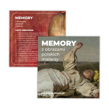Memory z obrazami polskich malarzy - 32 elementy