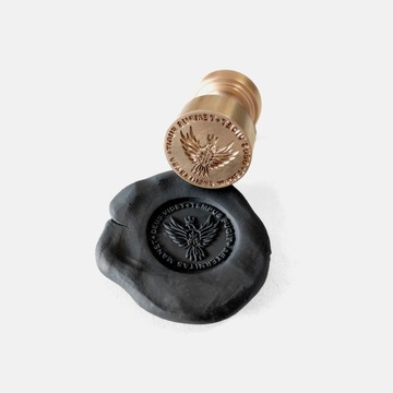 Штамп восковой 25мм ЛАТУНЬ с Вашим логотипом, текстом и графикой