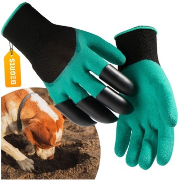 ПЕРЧАТКИ САДОВЫЕ ПЕРЧАТКИ САДОВЫЕ КОГТИ ГРАБЛИ КОГТИ РАББЕРЫ ЛОПАТА
