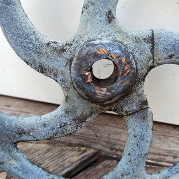 Старая пятиспицевая чугунная шестерня 29,5 см индустриальный лофт ПРЛ своими руками