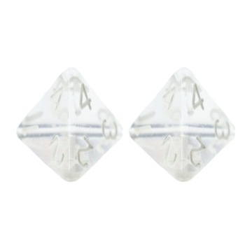 ZESTAW 2 KOSTEK K4 RPG SMOCZE JAJO KOŚĆ CZTEROŚCIENNA