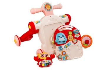 ИНТЕРАКТИВНЫЙ СТОЛ BIKE PUSH RIDER 4В1 РОЗОВЫЙ