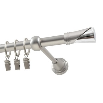 Карниз одинарный металлический 19 мм 280 см на колесиках