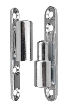 ZAWIAS DRZWIOWY PRZYKRĘCANO PRZYKRĘCANY Z BLASZKĄ OCYNK SREBRNY