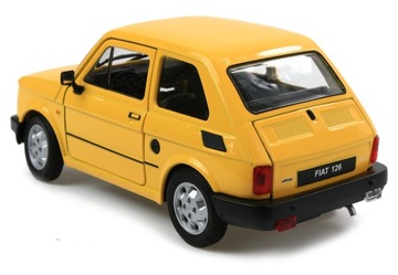 АВТОМОБИЛЬ МЕТАЛЛИЧЕСКАЯ МОДЕЛЬ WELLY FIAT 126P МАСШТАБ 1:21