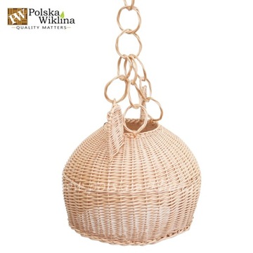 ABAŻUR WIKLINOWY MIŚ KLOSZ LAMPA POLSKA WIKLINA