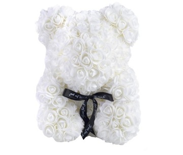 МИШКА С РОЗАМИ В КОРОБКЕ МИЛЫЙ ПОДАРОК ​​ДЕВУШКЕ