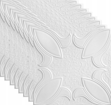 KASETON SUFITOWY PANEL BIEL KWIAT TULIPAN 0857 2m2
