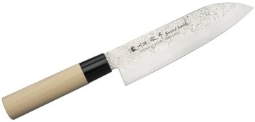 Japoński nóż Satake Nashiji Natural Santoku 17 cm
