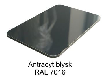 płyta kompozytowa dibond 3mm Antracyt błyskRAL7016