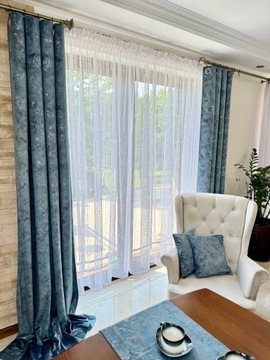 Материал Ткань для штор Синий Синий Золотой Серебряный Бархат 280 см