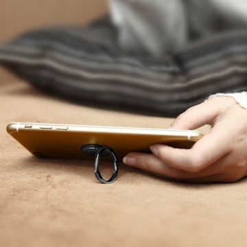 МАГНИТНОЕ КОЛЬЦО BASEUS, МЕТАЛЛИЧЕСКИЙ ДЕРЖАТЕЛЬ КОЛЬЦА С ФУНКЦИЕЙ ПОДСТАВКИ, ЧЕРНЫЙ