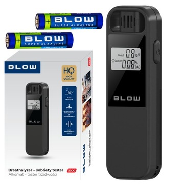 Черный полупроводниковый алкотестер Blow 3300
