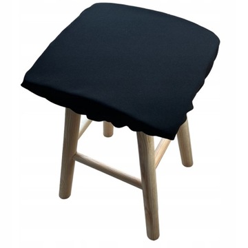 Poduszka na taboret kwadrat 30x30 CZARNY
