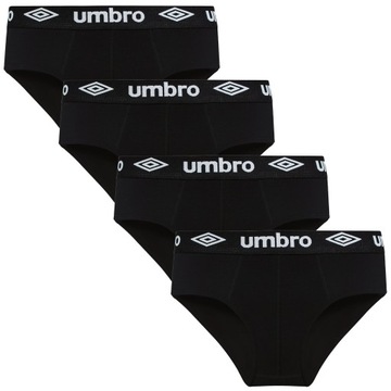 Slipy UMBRO męskie majtki bielizna klasyczne 95% bawełna 4-PAK - XL