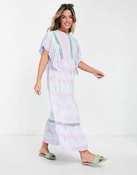 Raga Sweet Tooth sukienka maxi tie dye defekt L