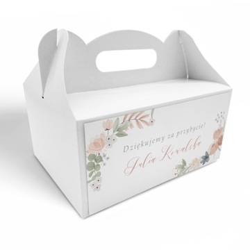 Коробка для торта 10 шт. Персонализация Спасибо 1-е причастие УЗОРЫ