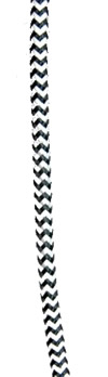 2m kabel w oplocie przewód 3x0,5 czarno biały