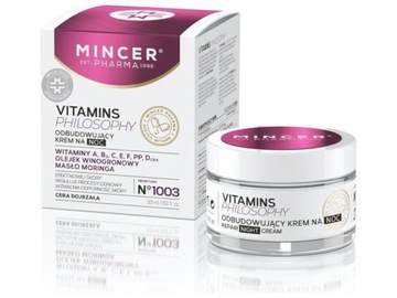 Krem do twarzy odbudowujący na noc Mincer Pharma 50 ml Vitamin Philosophy